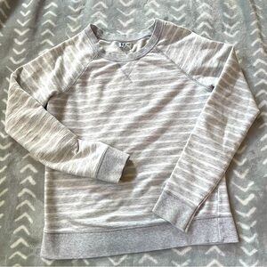 Gray Striped Sweatshirt